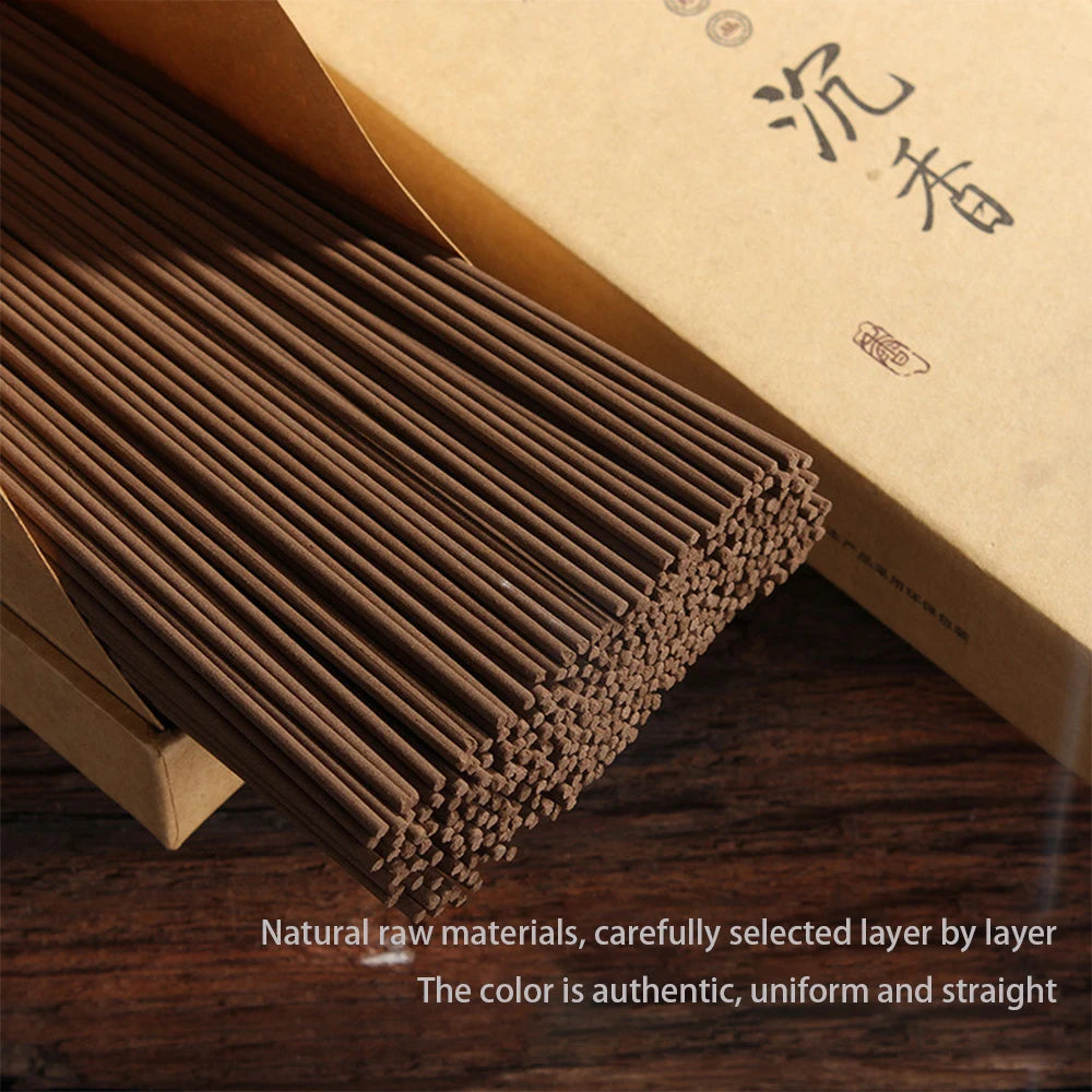 Traditional Handmade Stick Incense, Sandalwood Dragon Saliva Agarwood, Indoor Meditation Worship Buddha Tea Tasting Aromatherapy
