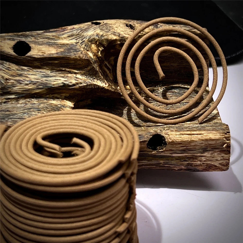 50pcs Kyara Insect-Damaged Agarwood Coil Incense