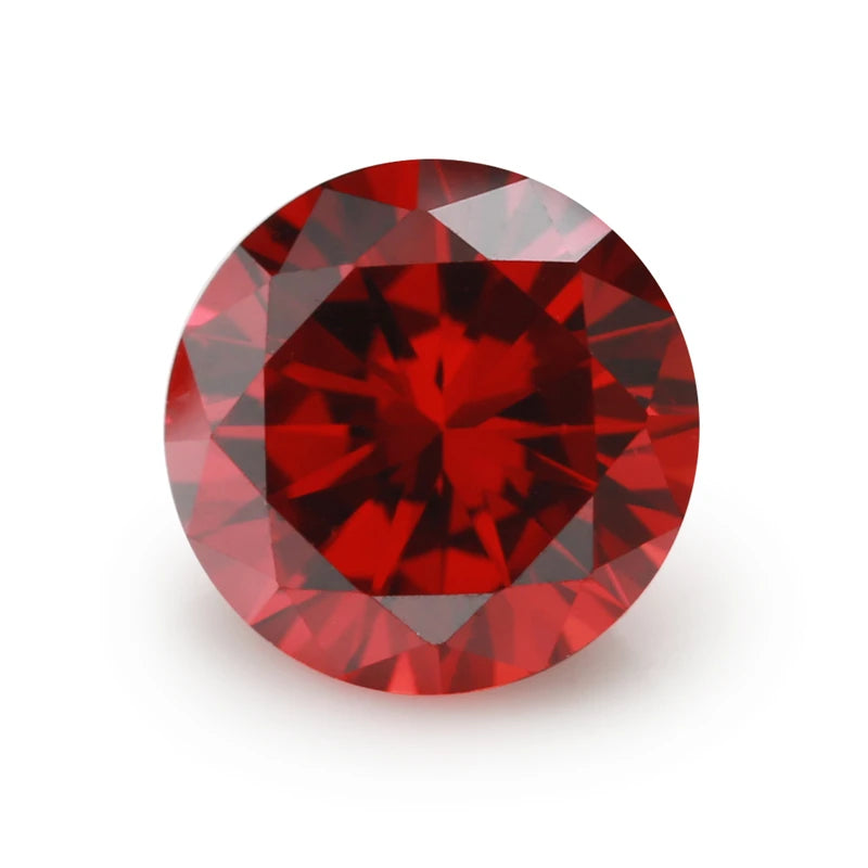 50pcs/100pcs 3.25~8.5mm AAAAA Round Cubic Zirconia Stone Loose CZ Synthetic Gems For Jewelry Making