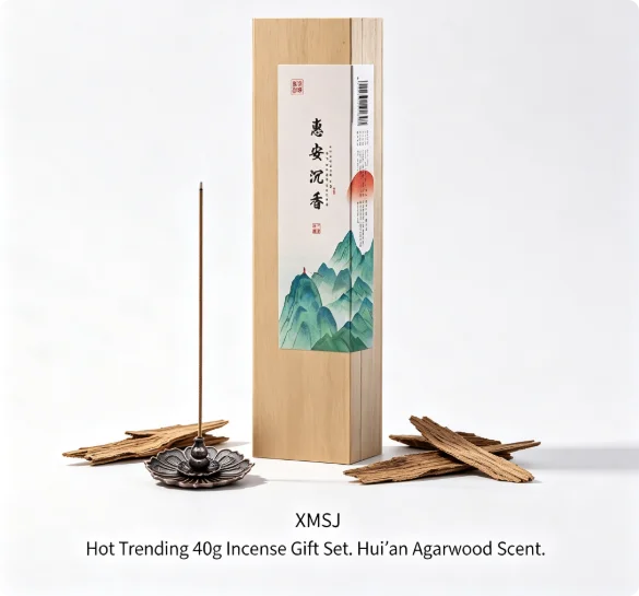 Hot Selling 40g Hui’an Agarwood Incense Gift Set Natural Wood Stick Incense For Home Meditation. incense cones lavender