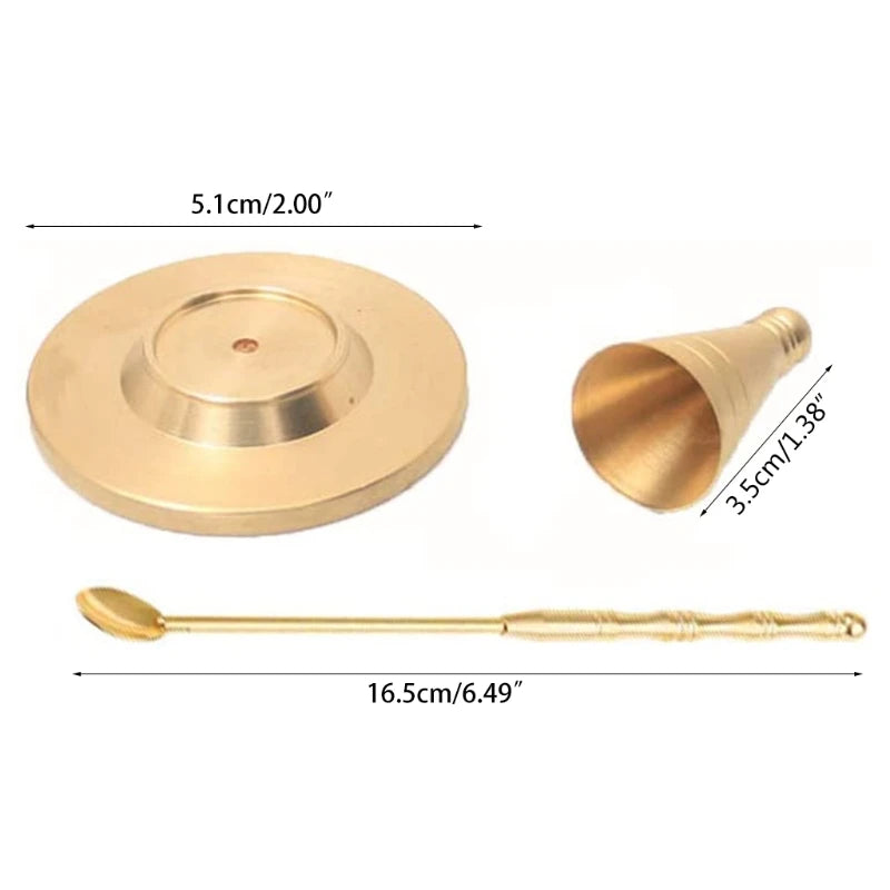 3Pcs Incense Cone Mould DIY Brass