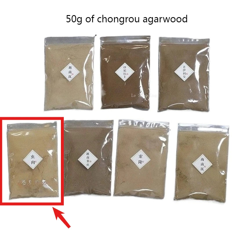 50g Natural Incense Powder/Vietnamese Nha Trang Indonesian Agarwood Powder Purifying Air Meditation Meditation Calming Nerves