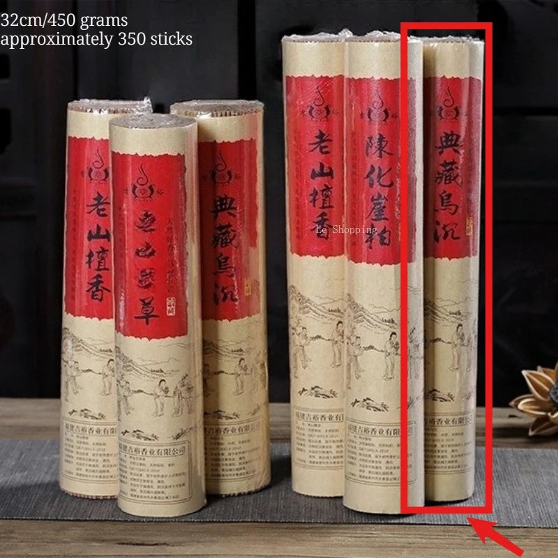 450g Natural Stick Incense Old Mountain Sandalwood Cliff Cypress Agarwood Yoga Home Worship of Buddha Meditation Joss Stick
