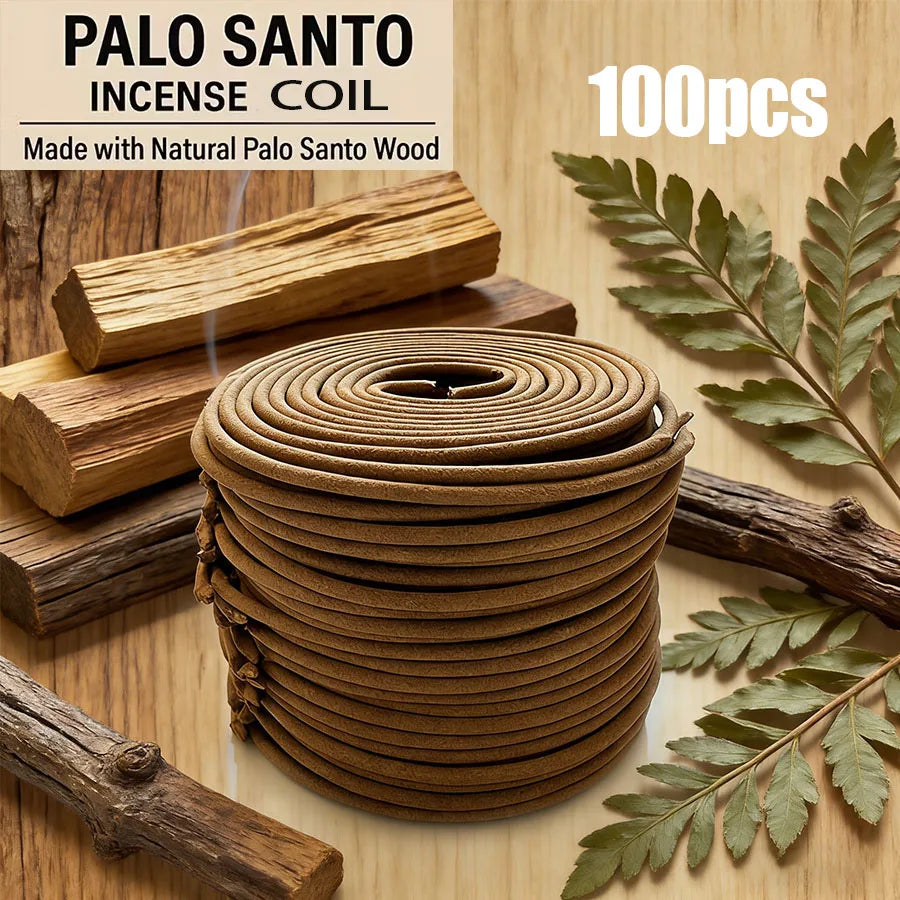 20/40/48/100/200pcs Preferred High-Quality Palosanto Incense Thread Coil - Long-Lasting Fragrance, Always Available at Home.
