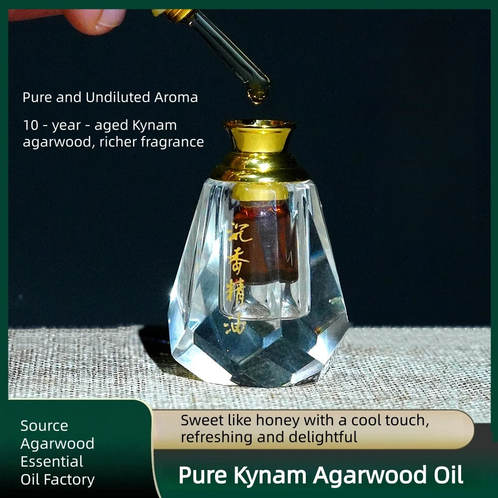 Natural Kyara Agarwood Essential Oil 1g Gift Box