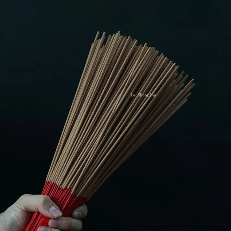500g Natural Incense Stick Bamboo Skewer Incense God of Wealth Worship Buddha/Taoist/Household Indoor Air Purification Aroma