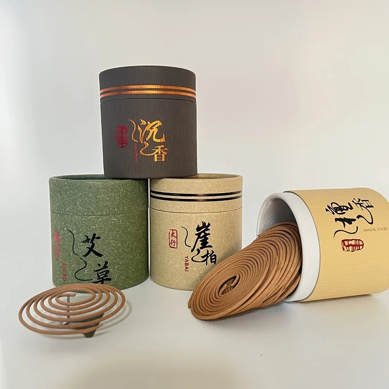 A Set of 24 Sandalwood Incense Sticks, Which Can Be Used to Make 48 Incense Tablets, Is Perfect for Purifying the Air and Eliminating Odors It Is an Ideal Choice for Home Cleaning, Meditation, Yoga, and Clearing Away Negative Energy, Suitable for Home and