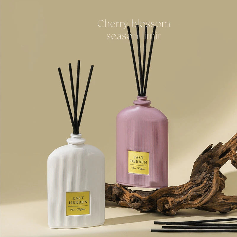 100ml Reed Diffuser Aromatherapy Essential Oil Set with Fiber Sticks for Living Room/Bedroom/Office | Long-Lasting Air Freshener