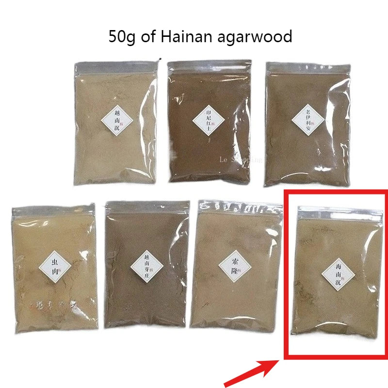 50g Natural Incense Powder/Vietnamese Nha Trang Indonesian Agarwood Powder Purifying Air Meditation Meditation Calming Nerves
