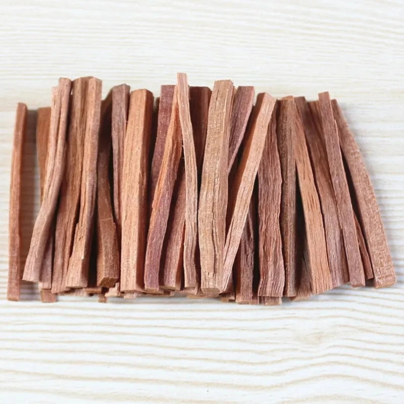 50g Natural Sandalwood Stick Fragrance Natural Hand Split Wood DIY Purification Healing Meditation Stress Relief Aromatherapy