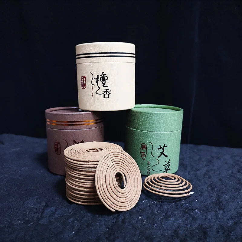 Natural Lavender Sandal Coil Incense 48pcs/box Indoors Living Room Scents Meditation Fragrance Tibetan Indian Incense Coils