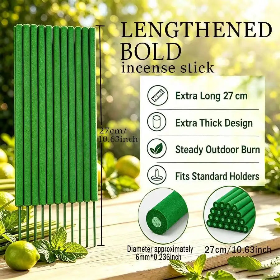 Upgraded Version of the Thick Incense Sticks—Long-Lasting, Richly Fragrant Lavender, Lemongrass, Sage, and Cherry Blossom, Perfect for Outdoor/Indoor Use, Yoga, and Meditation