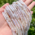 25mm Baroque Natural Pearl Tube Irregular Cylindrical Loose Beads for Jewelry Charms Making DIY Bracelet Necklace Accessories