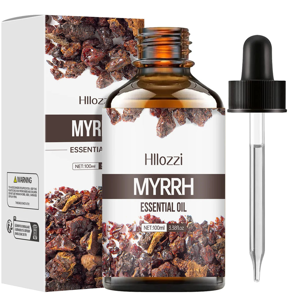100ml/60ml/30ml Myrrh Essential Oil Skin care essential oils Suitable for all skin types Long-lasting fragrance Aromatherapy