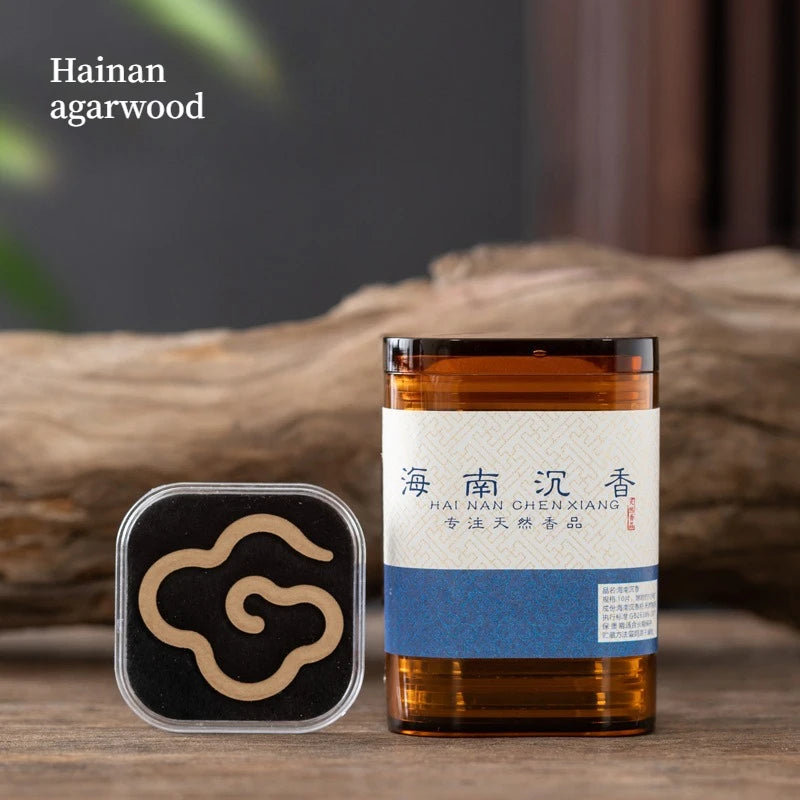 No Sticky Powder Agarwood Sandalwood Incense Coil Pure Powder No Sticky Powder Indoor Long-lasting Aromatherapy Purifying Air
