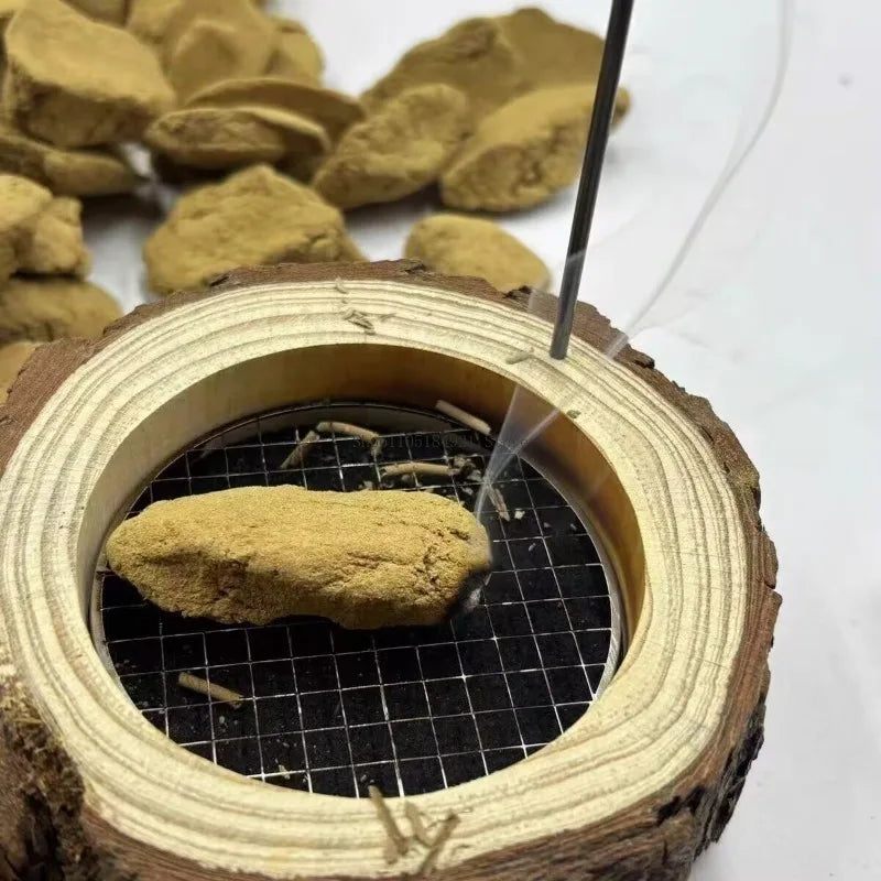 100g Authentic Qi Nan Agarwood Beads Water Grinding Powder Block Household Indoor Aroma Stove Burning Handmade Incense Material