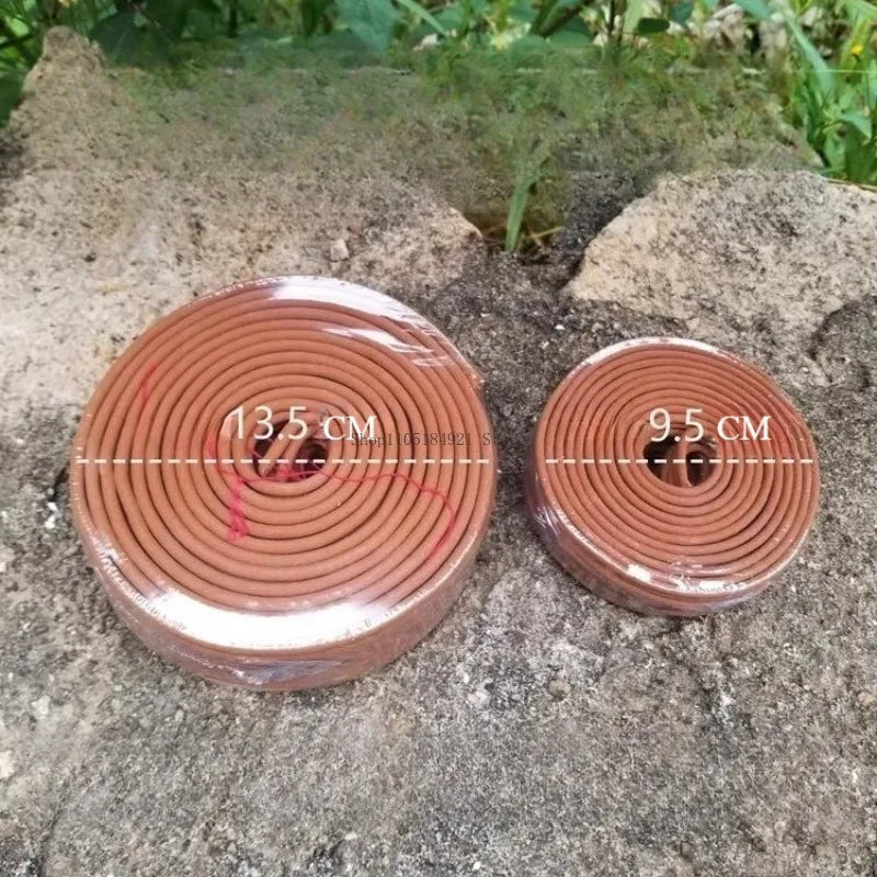 12/24 Hours 10 Plates Natural Sandalwood Coils Incense Home Indoor Worship Budda Offering Blessings Purifying Air Aromatherapy