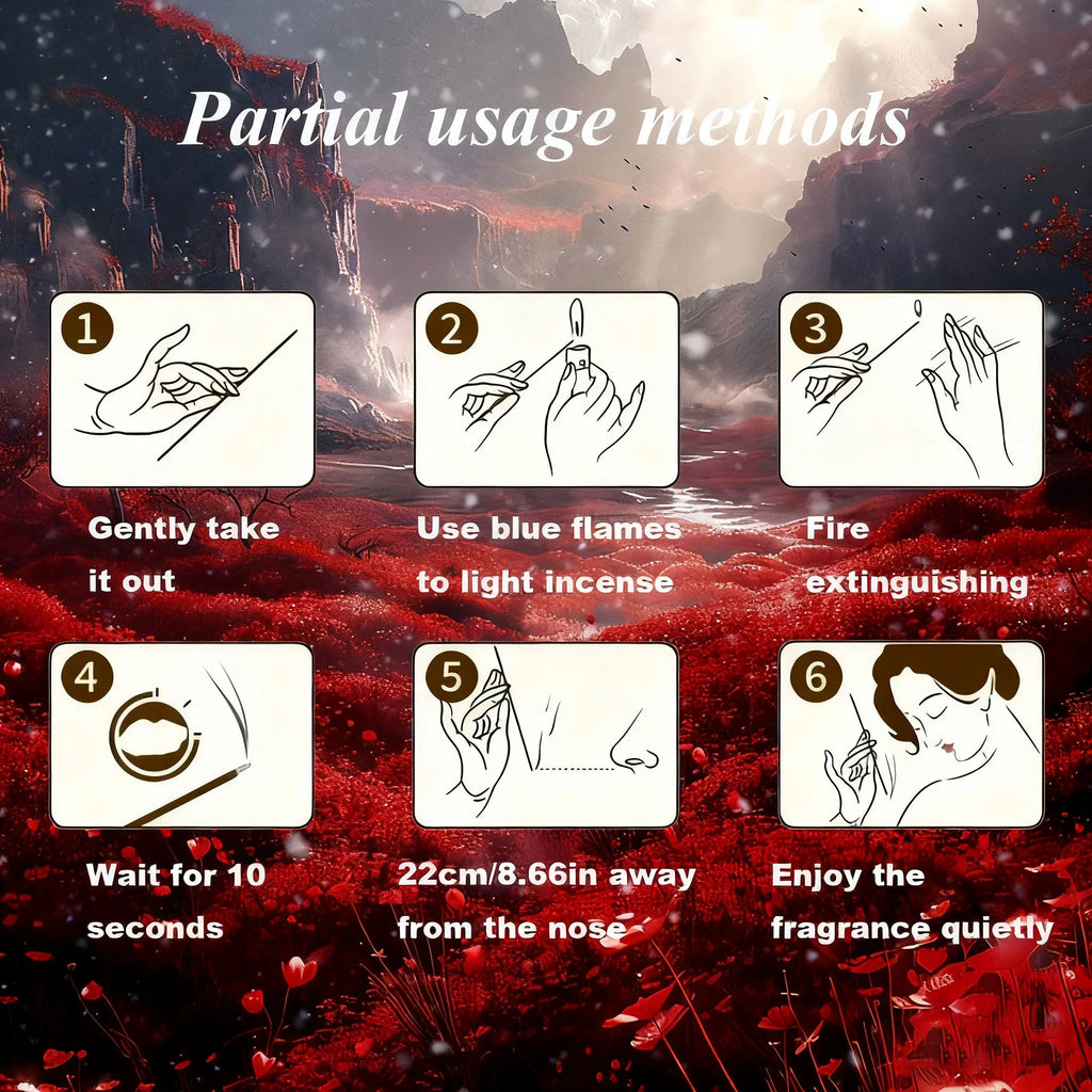 20/50/100/200/400 Pieces, Dragon's Blood Incense Sticks, 22.0cm - Rich Aroma for Home, Camping, Yoga and Meditation - Ideal Gift for St. Patrick's Day, Ramadan, Mother's Day and Father's Day, Graduation - Feather-Free, Pure Wood