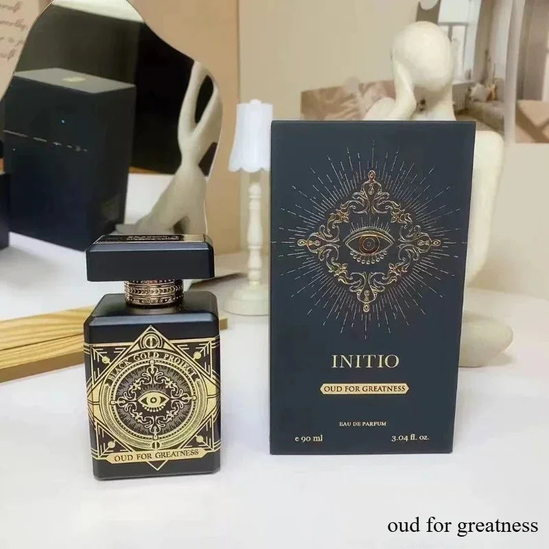 Hot Luxury Fragrance 90ML Niche Unisex Initio Perfume Long-Lasting Oriental Woody Scent With Oud Vanilla Musk Rose For Elegant
