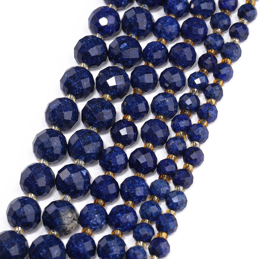 6 8 10mm Faceted Round Beads Natural Garnet Stone Beads for Jewelry Making Diy Bracelet Necklace Accessories 7.5inch