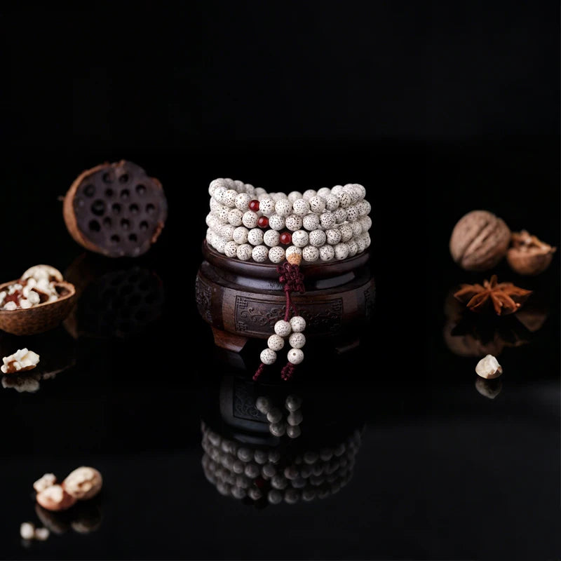 Tibetan Mara Bead Buddhist Meditation Amulet Star Moon Bodhi 108 Beads Beaded Necklace Bracelet Ladies Mens Good Luck Gifts