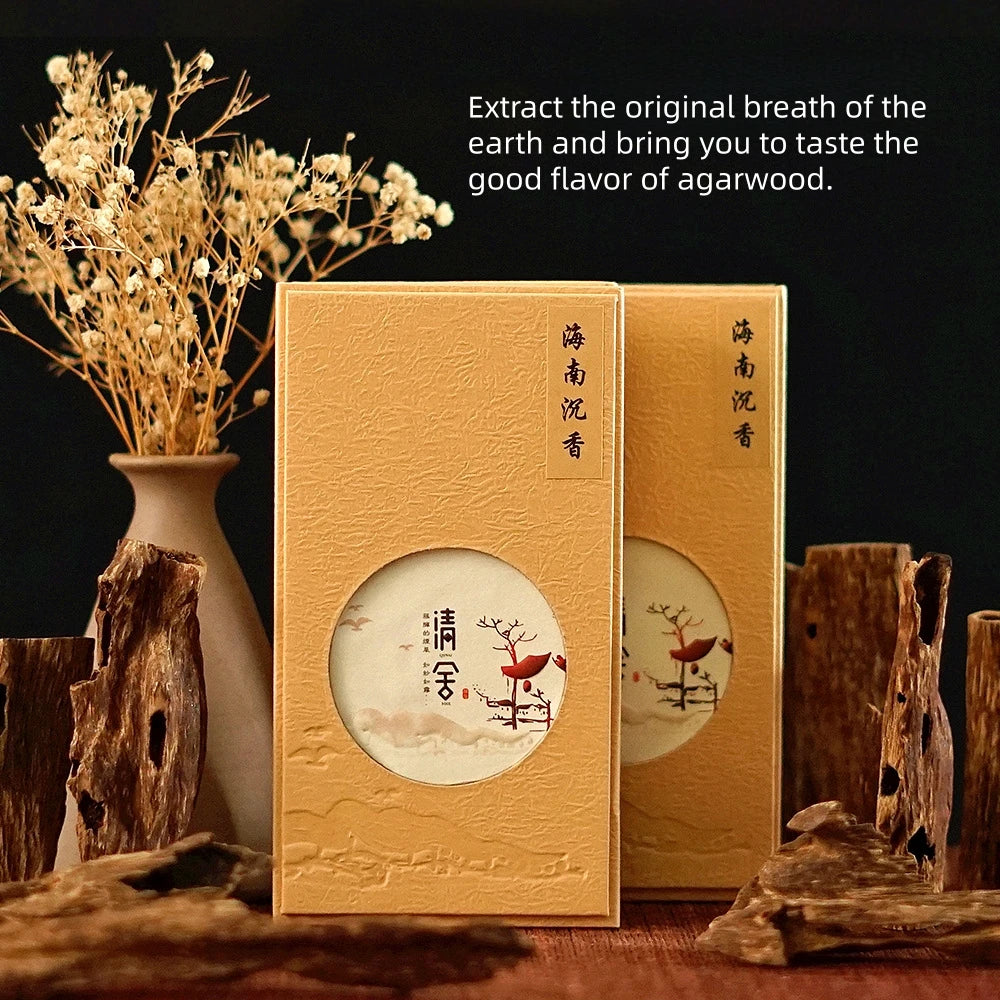 Hainan Agarwood Coils 40-Pack, Long-Lasting Fragrance