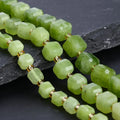 6/8/10mm Olivine Natural Stone Beads Square Loose Spacer Beads For DIY Jewelry Making Bracelets Necklaces Earrings Accessories