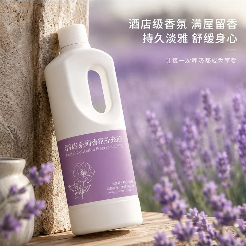 1000ml Large Capacity Hotel Fragrance Oil Refill, Long Lasting Home Aroma Liquid, Air Freshener for Toilet & Bathroom