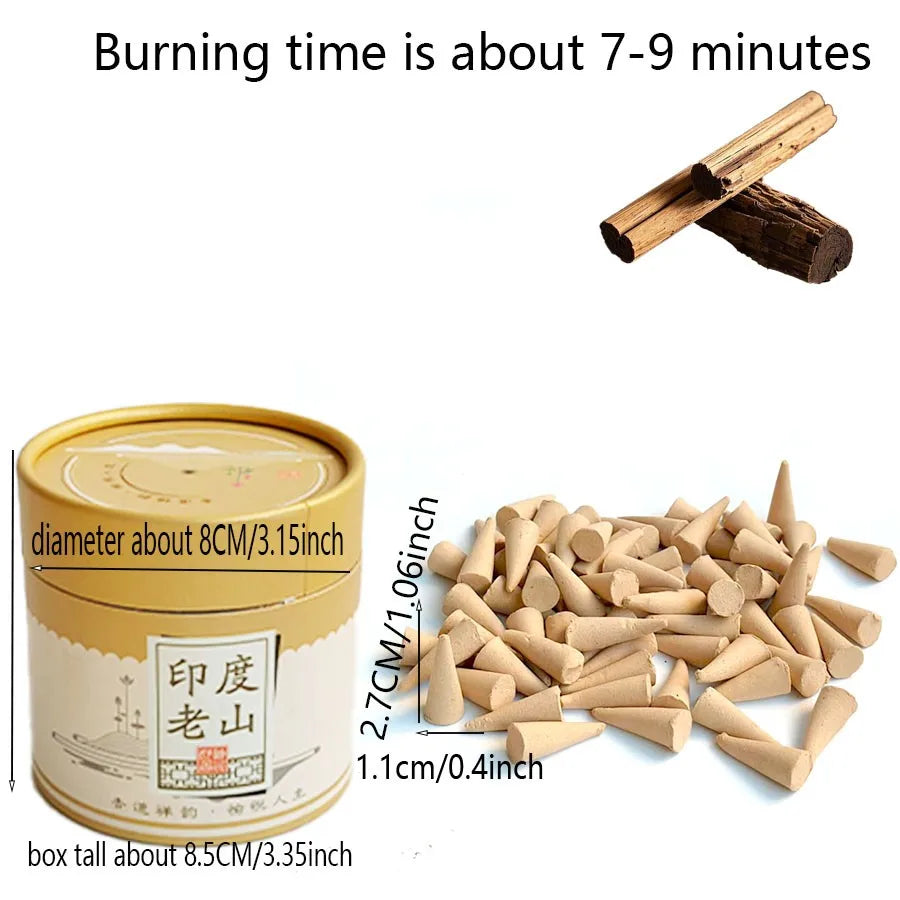 1 Can (Approximately 136 Pieces) of High-End Boxed Incense Tower Cones, Suitable for Christmas and Valentine's Day Gifts