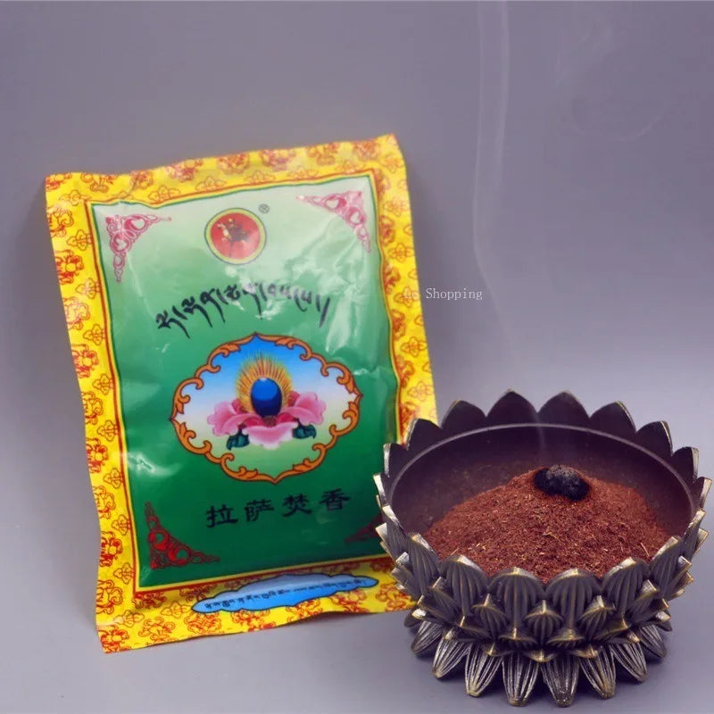Tibetan Incense Powder Natural Plant Lhasa Burn Incense Home Indoor Tea Room Soothe The Nerves To Purify The Air Incense Powder