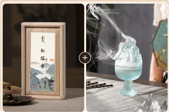Natural "pine tower incense" agarwood pan incense indoor authentic ancient pine cone Chinese aromatherapy