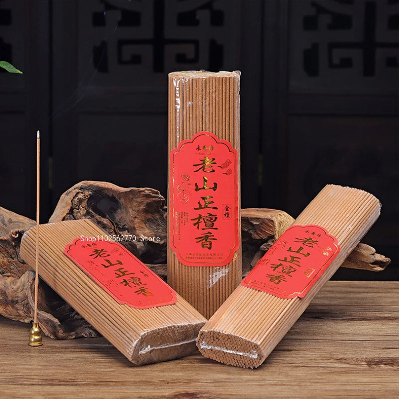 500g Old Shan Sandalwood Buddha Incense Home Indoor/Temple Buddhist Hall Purification Soothing Zen Meditation Kwanyin Incense