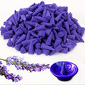 50/100/200 Lavender Cone Incense Sticks, Fragrant Cones Shaped Like Pagodas, Infused with Lavender Essential Oil, Suitable for Meditation and Yoga, Convenient for Home, Outdoor Travel, Hotels, or Office Decoration