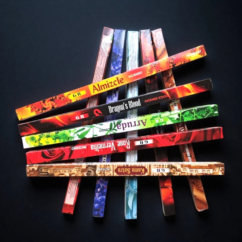 80-200 Sticks India Lavender Incense Jasmine Sage Rose Home Fragrance Bedroom Toilet Air Freshing Tibetan Line Aromatherapy