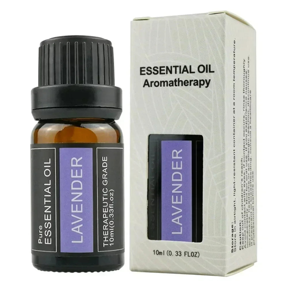 10ml Single Pack 44 options Plant Essential Oils - Thyme, Valerian, Lavender, Massage & Aroma Natural Oils for Relaxation