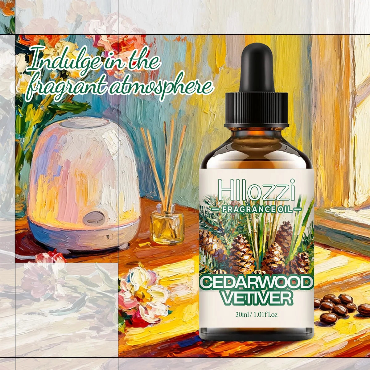 CEDARWOOD VETIVER FRAGRANCE OIL: For aromatherapy, diffusing, fargrance and candle Scented Candle.