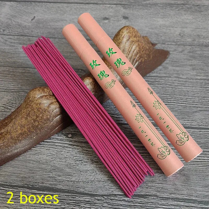 2Box Natural Sandalwood Incense Sticks 40pcs/box Sleeping Aiding Tranquilize Mind Refreshing Scents for Home Office Bedroom