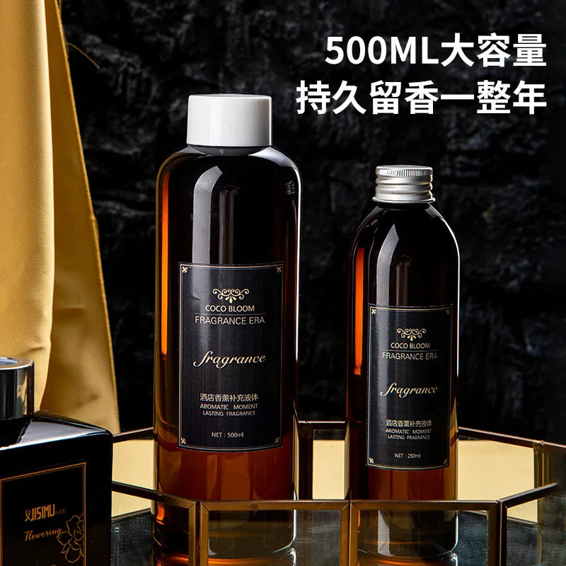 250/500m Star Hotel Aromatherapy Essential Oils, Hilton Flameless Supplement Liquid for Home/Bedroom Fragrance Air Freshener