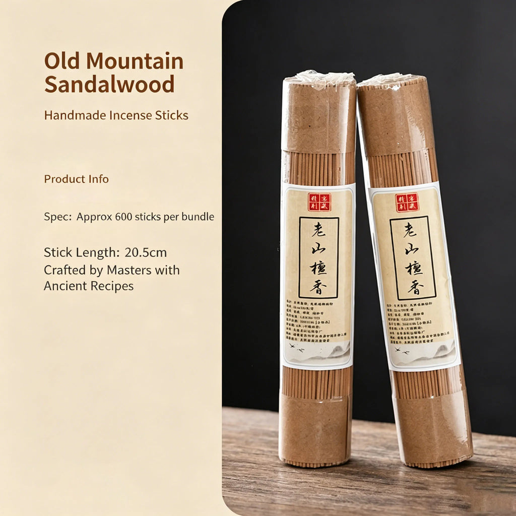 300/600Pcs Natural Sandalwood and Agarwood Incense Sticks, Long-Lasting Fragrance, Strong-Scented Incense with Natural Aroma, Suitable for Living Room, Bedroom, Study, Tea Room, Garden, Yoga, Meditation, and Includes a Burning Stand as a Gift