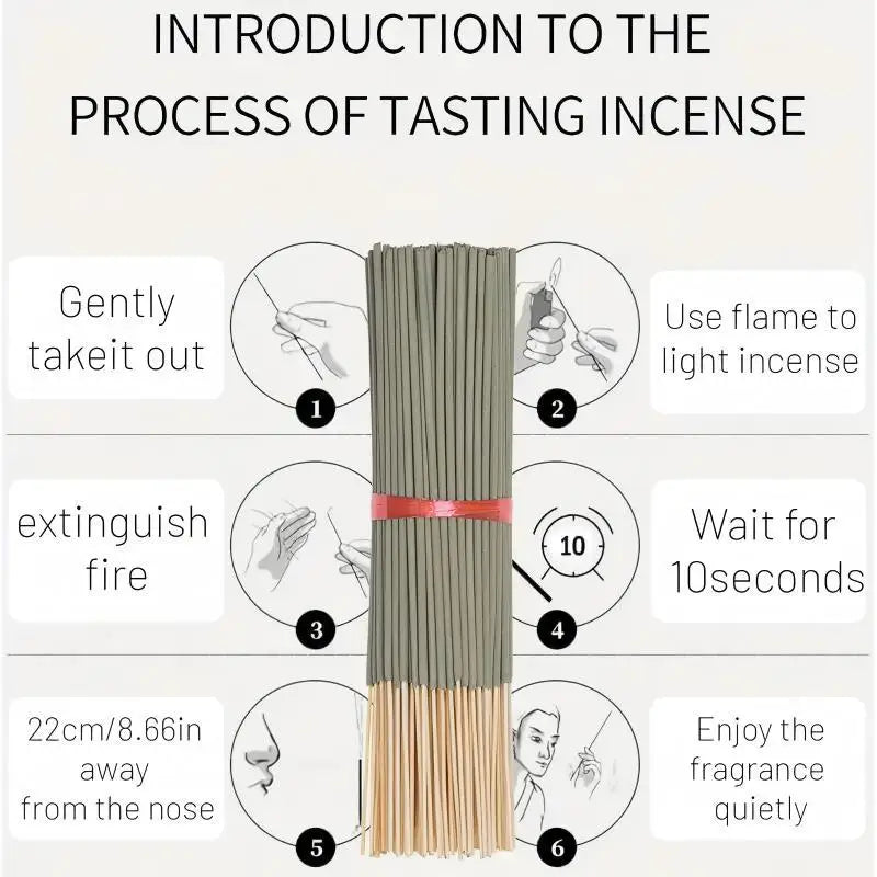 Scented stick fragrance, featuring four seasonal scents: rose, lavender, sandalwood, jasmine, etc. Each pack contains 20 sticks,