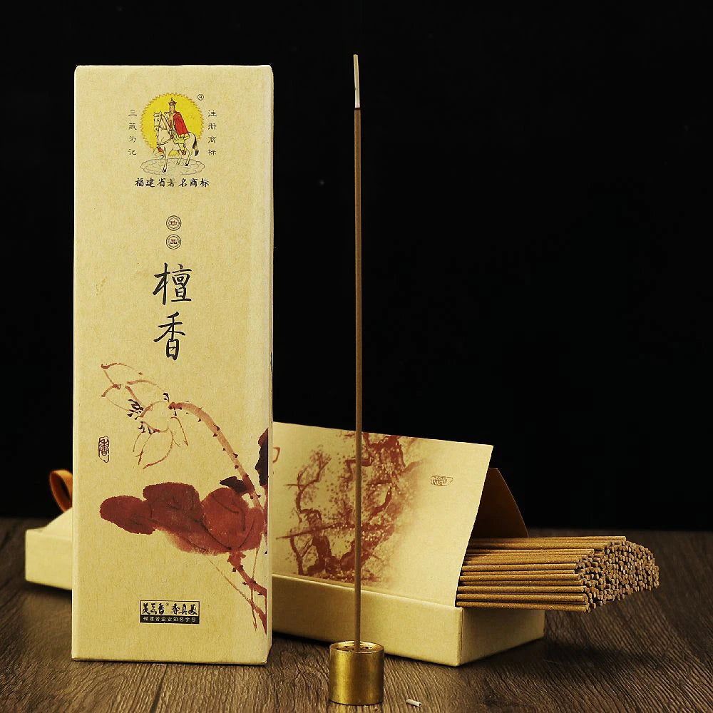 Traditional Handmade Stick Incense, Sandalwood Dragon Saliva Agarwood, Indoor Meditation Worship Buddha Tea Tasting Aromatherapy