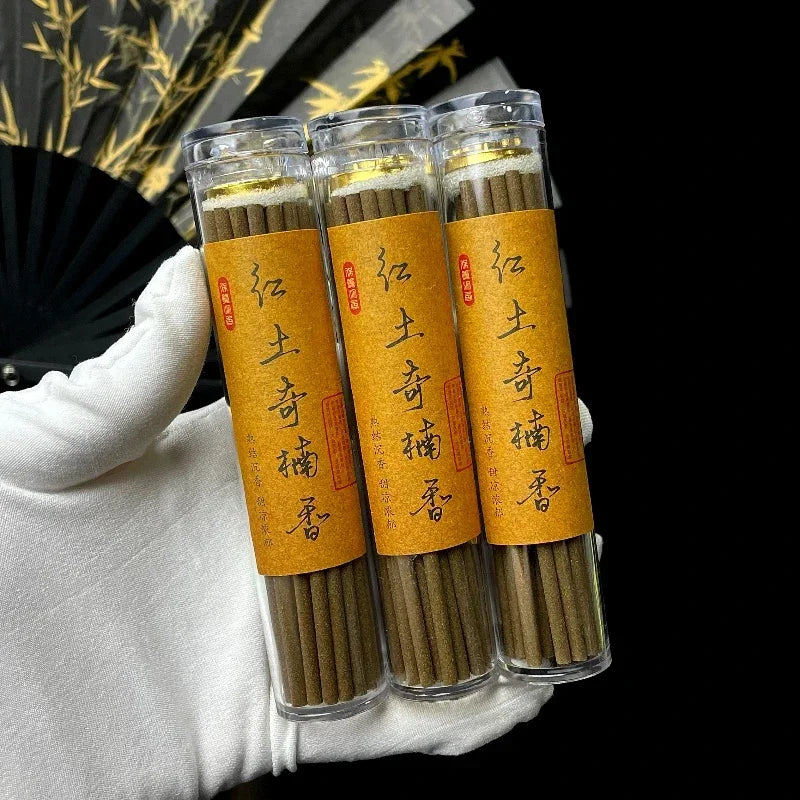 Red Soil Qi Nan Stick Incense/Natural Agilawood Temple Home Indoor Incense  Remove Odors Peace of Mind To Help Sleep Joss stick