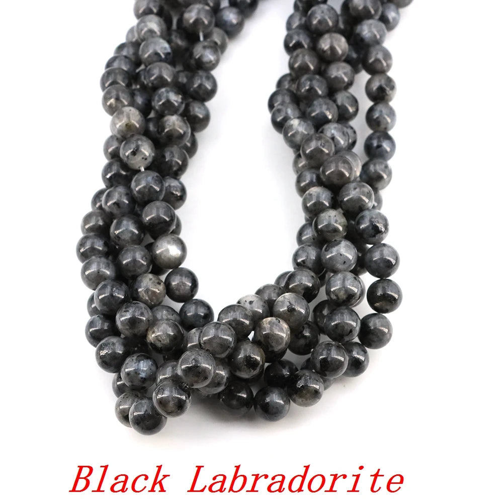 4/6/8/10MM Natural Stone Beads Blue Tiger Eye Crystals Amethyst Rose Quartz Gemstone Bead for Jewelry Making Bracelet Necklaces
