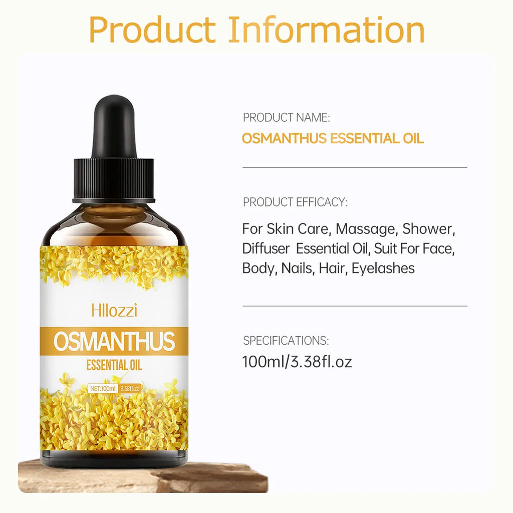 OSMANTHUS ESSENTIAL OIL a high-quality moisturizing nourishing massage oil with a refreshing scent, suitable for all skin types