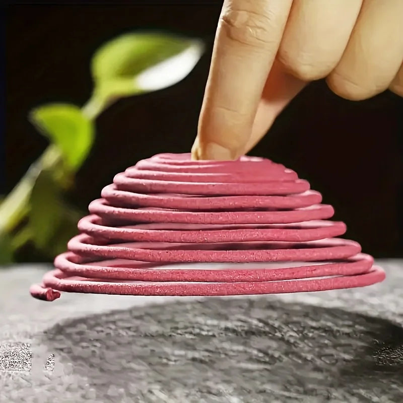 Sakura-Flavored High-Quality Classic Spiral Incense, 6.3cm Diameter Pure Handmade Incense, Traditional Craftsmanship, Natural and Rich Fragrance, Long-Lasting Scent, Portable Packaging, Convenient for Carrying, Suitable for Home and Outdoor Use