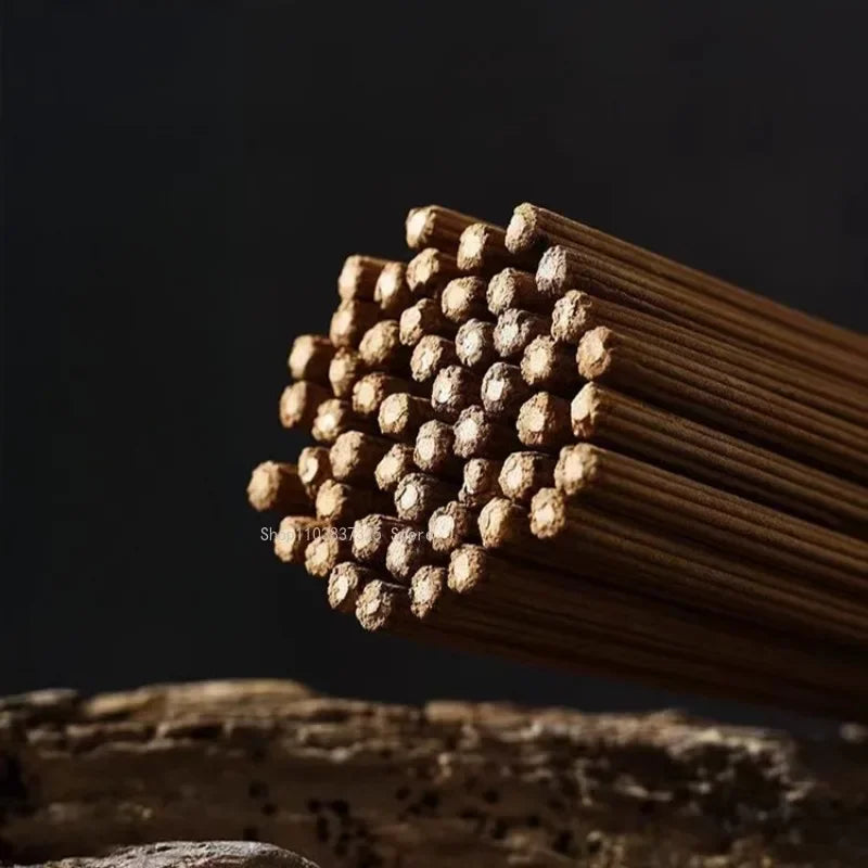 48cm Natural Agarwood Bamboo Stick Incense Home Temple/Buddhist Hall/Soothing Purification/Meditation Aromatherapy Joss Stick