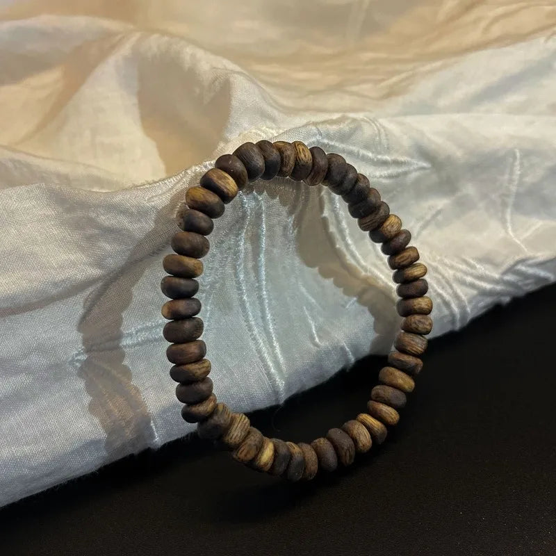 Agarwood Prayer Rosary Bracelet，Arabian Luxury Incense Scent Oudh Wood Prayer Bead Bracelets for Purifying Soul Yoga Meditation