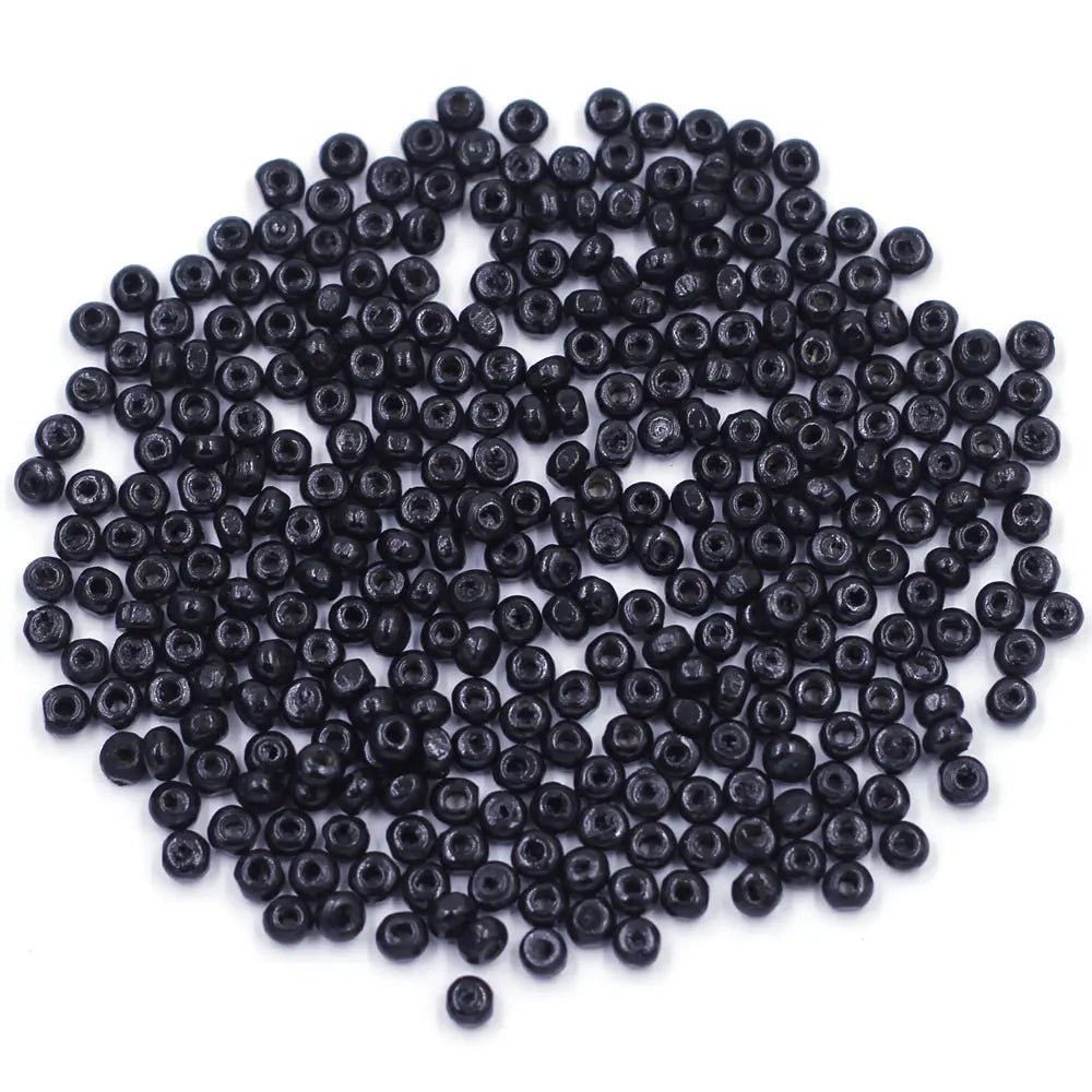 900Pcs Wood Spacer Beads Loose Seed Wooden Tiny Round Cute Natural Color For Charms Necklaces 4mm