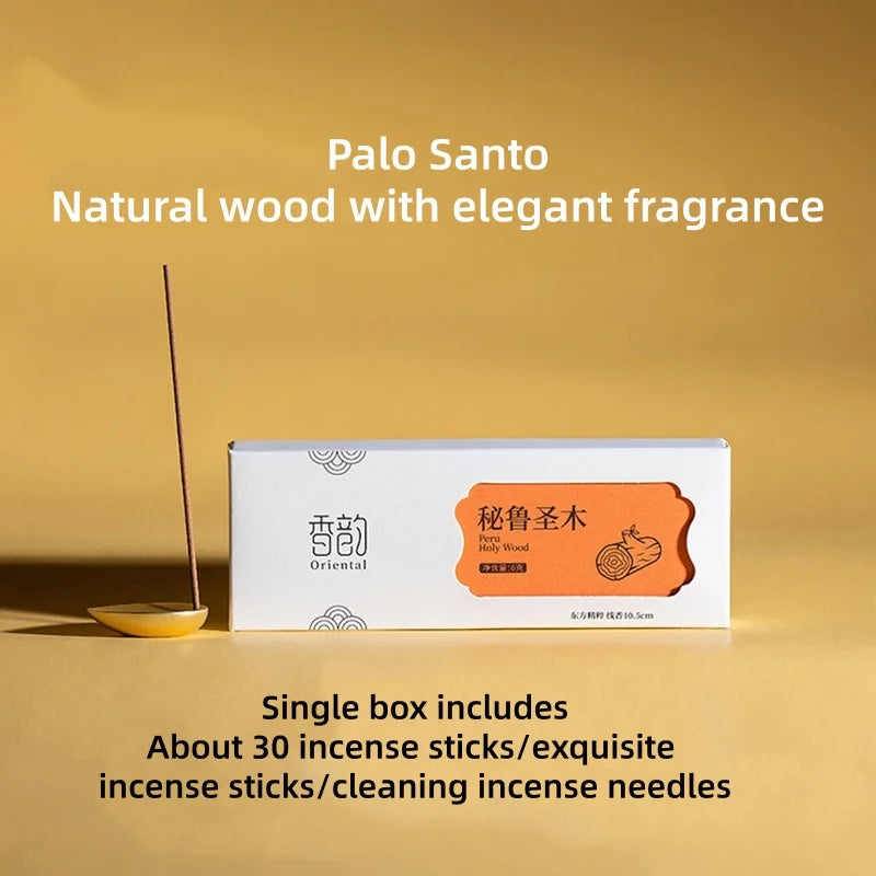 Customized incense aroma with Peruvian sandalwood and agarwood for long-lasting indoor fragrance, floral and fruity aroma.