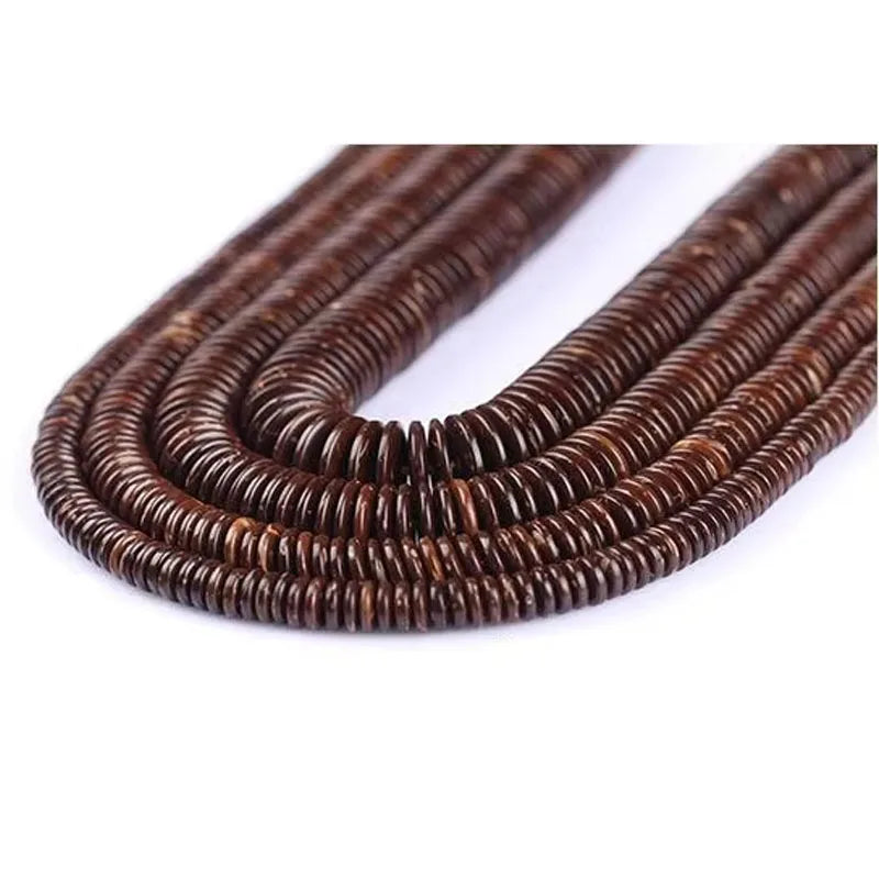 150-100Pcs/Lot Round Natural Coconut Shell Wooden Beads Loose Spacer Beads For Jewelry Making DIY Necklace Bracelet Accessories